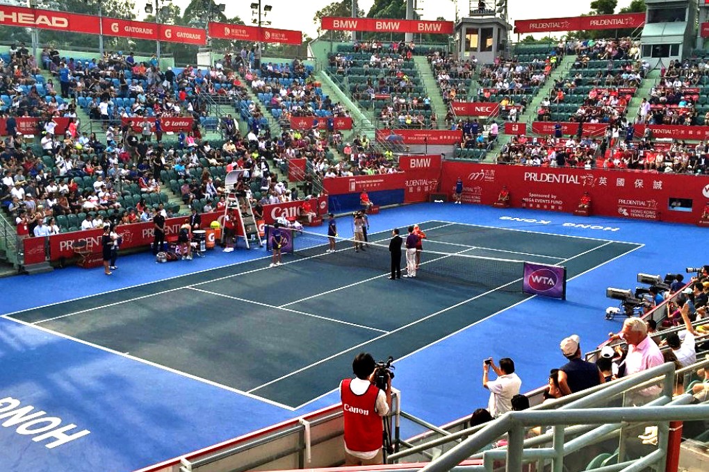 Angeliuqe Kerber and Jelena Jankovic prepare to draw swords at Victoria Park. Photos: SCMP Pictures