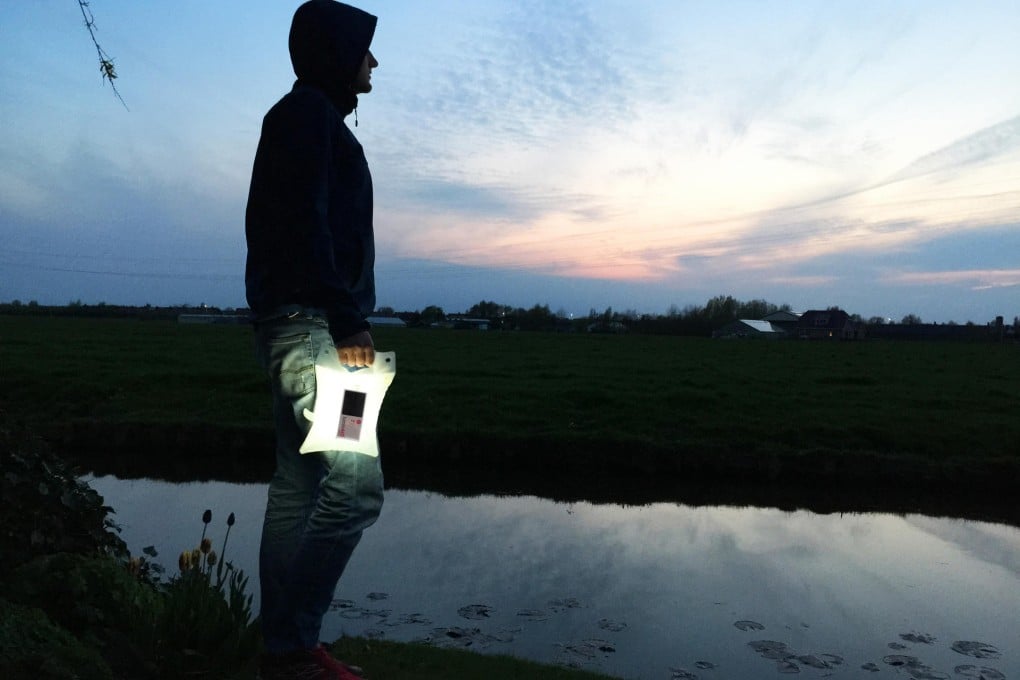 LuminAID solar inflatable light.