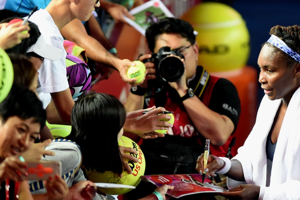 Venus Williams, who bowed out in the semi-finals, was a crowd favourite at this year's Prudential Hong Kong Open. Photo: Xinhua