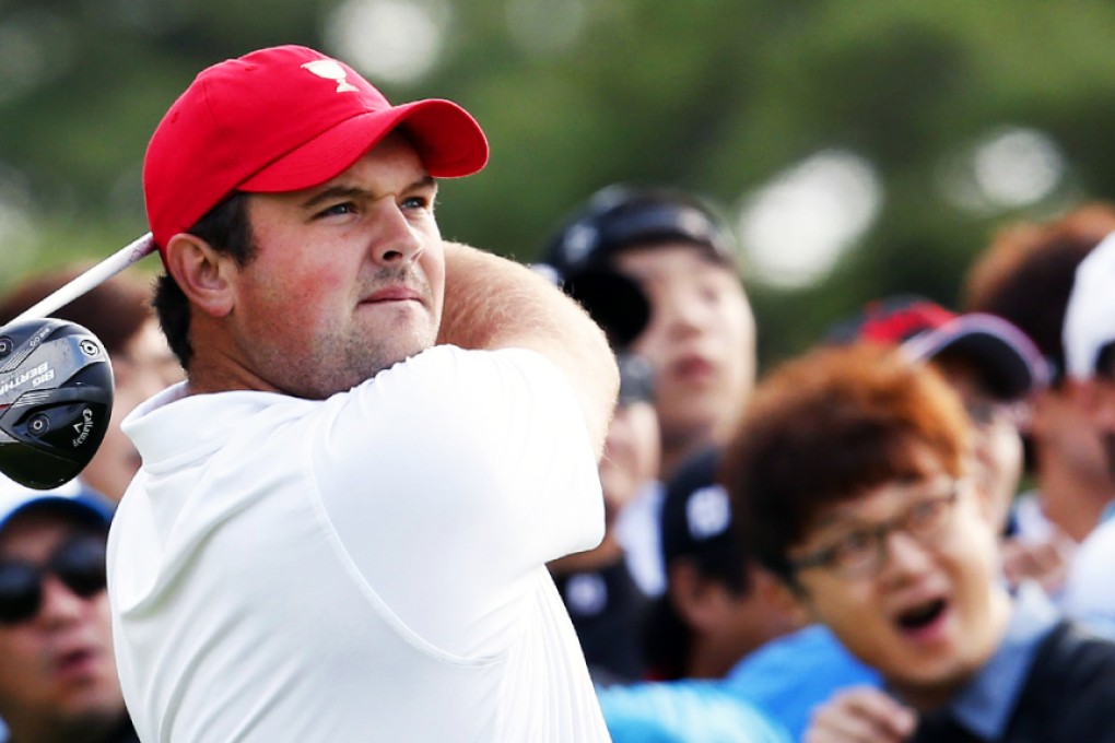 American Patrick Reed at the 2015 Presidents Cup in Incheon, South Korea. Photo: EPA