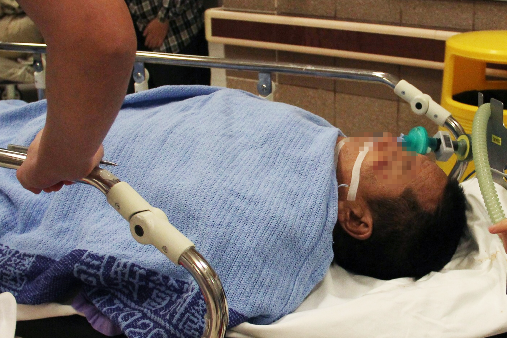 Miao Chunqi was taken to Queen Elizabeth Hospital but never regained consciousness. Photo: SCMP Pictures