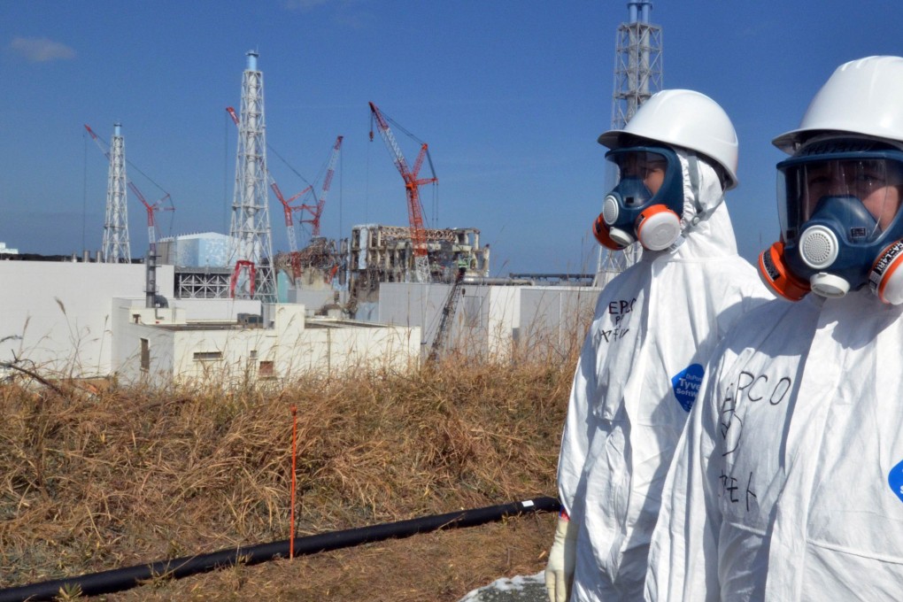 Tepco workers at the Fukushima nuclear power plant. Photo: AFP