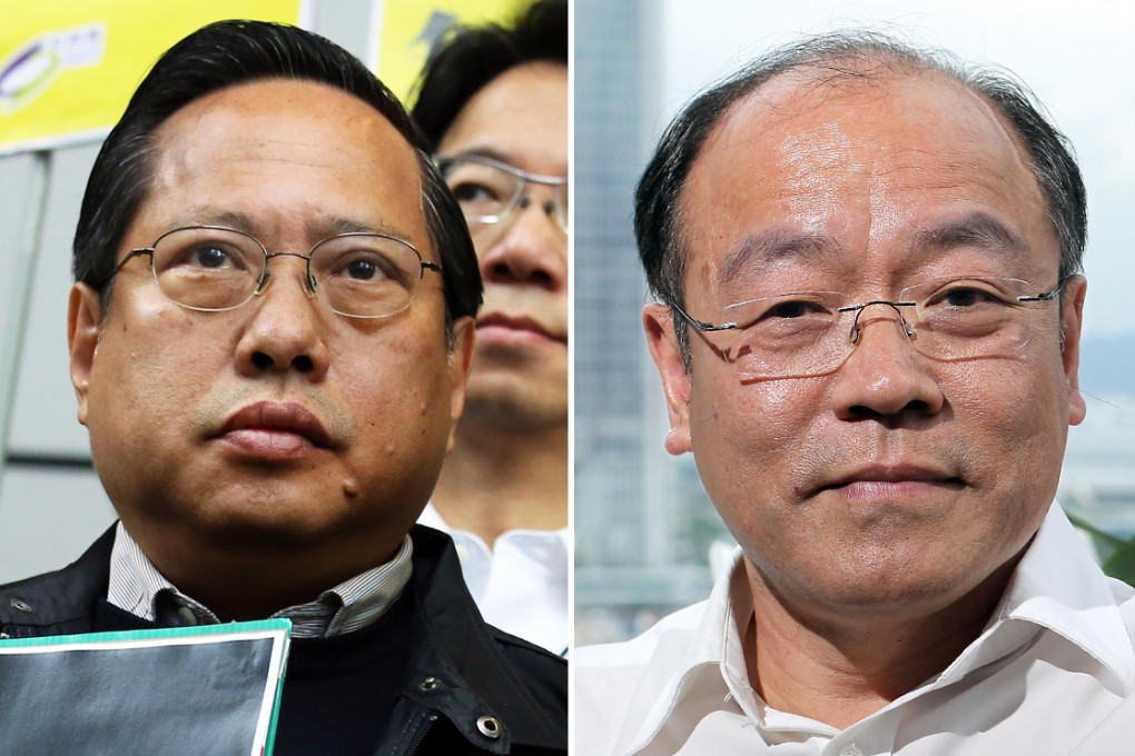 Pan-democratic heavyweights Albert Ho (left) and Frederick Fung face fierce competition. Photos: Nora Tam, May Tse