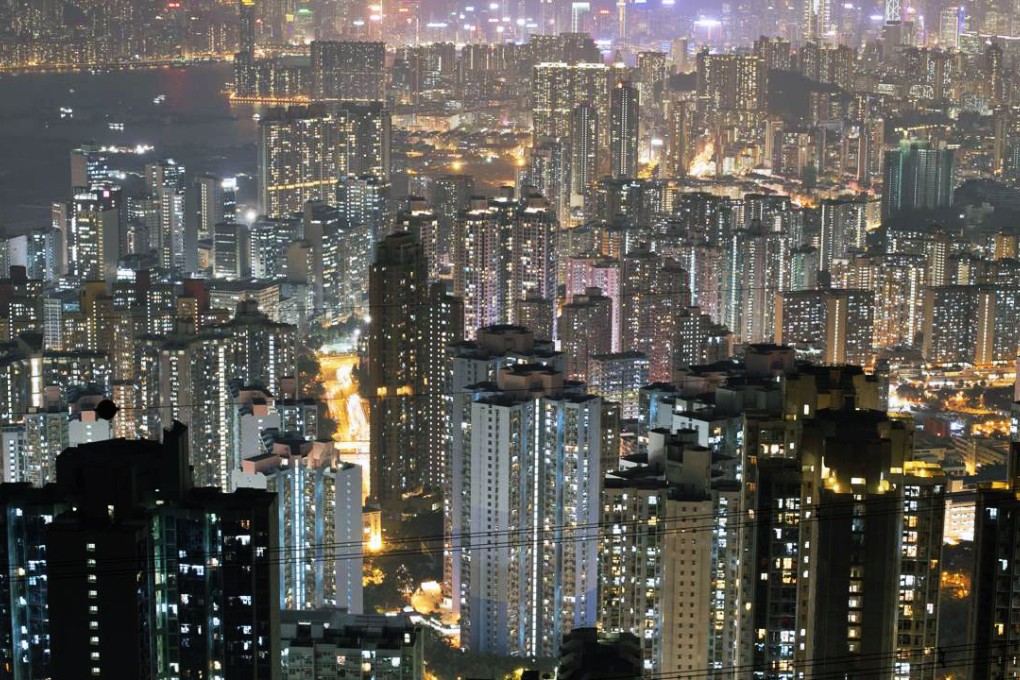Apartment buildings and office blocks are clustered tightly together in Hong Kong's Kowloon district. Photo: AFP