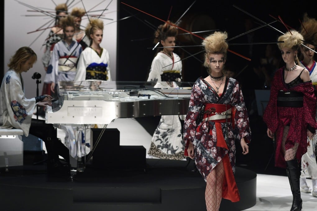 Wearers have to master a complex sequence of knots to tie the traditional kimono tightly, meaning it is reserved for special occasions. Designers have reworked the kimono for daily wear. Photos: EPA
