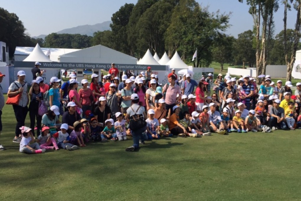 Families at the Spectator Village in Fanling. Photo: SCMP Pictures