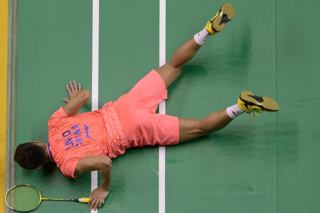 China's Lin Dan was eliminated in the first round of the French Open by unseeded Indian H.S. Prannoy. Photo: AFP