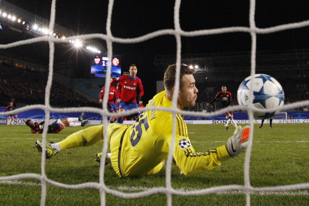 Anthony Martial scores for Manchester United. Photo: Reuters