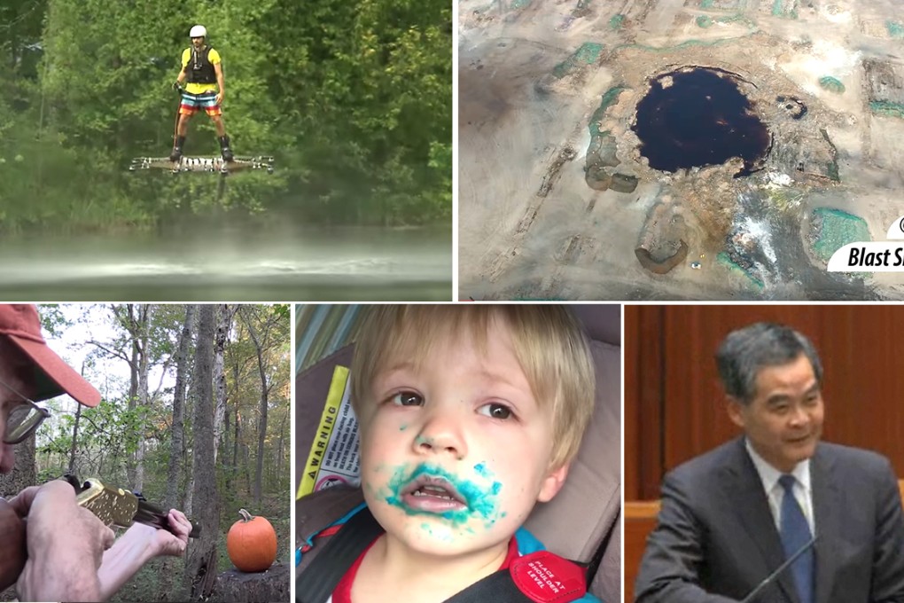 Top 5 videos of the week: from a hoverboard that actually hovers to pumpkin carving with rifles and more...
