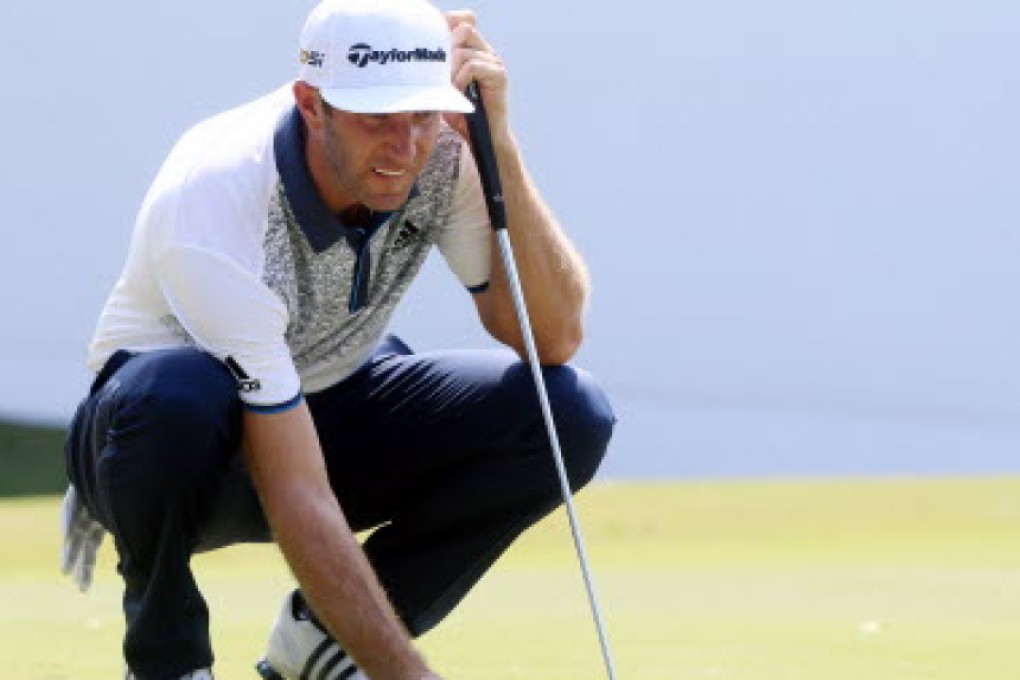 Dustin Johnson at the UBS Hong Kong Open. Photo: K.Y. Cheng