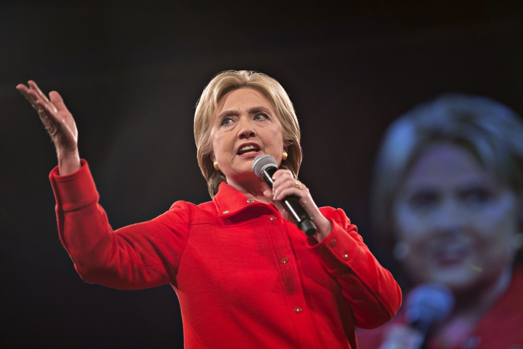 Democratic front runner Hillary Clinton. Photo: Bloomberg