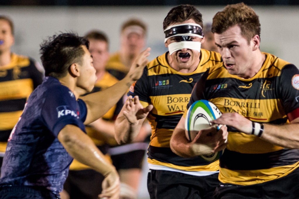 A 27-23 win for USRC Tigers over HK Scottish on Saturday sees the resurgent King’s Park outfit climbing to second place in the HKRU Premiership standings. Photos: HKRU