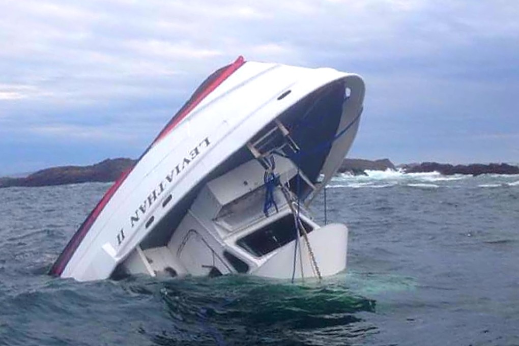A photo of the Leviathan II, posted to Facebook by rescuer Albert Titian. Photo: Facebook/Albert Titian