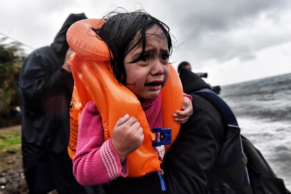 Migrants from Syria reach the Greek island of Lesbos. Could Asia do more to help? Photo: AFP