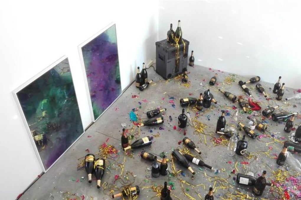 "Where shall we go dancing tonight?" is an art installation that suggests a culture of consumerism and excess. Photo: Museion Bozen-Bolzano