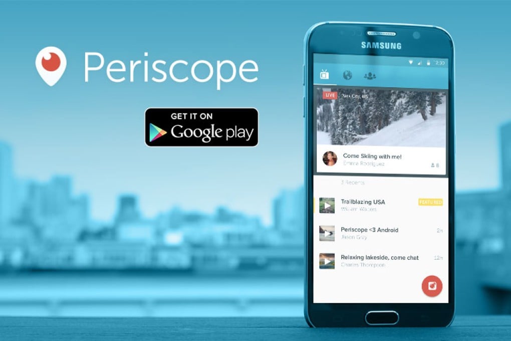 Periscope is Twitter's live-streaming video app.