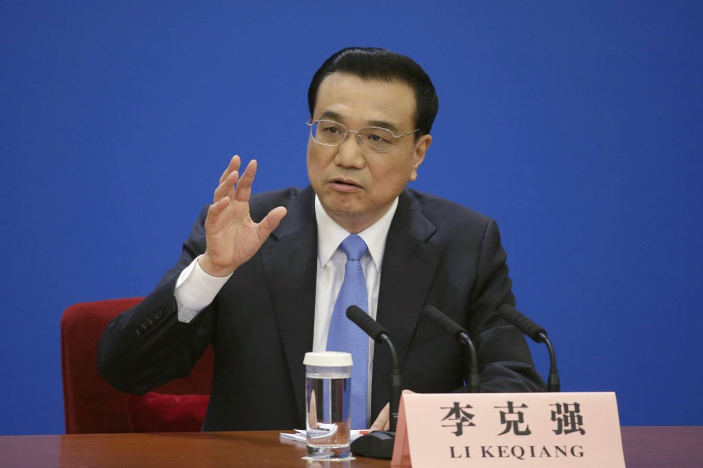 An economic growth rate of at least 6.5 per cent is needed if the government is to succeeed in its goal of creating a "moderately prosperous society" by 2020, Li was quoted as saying by the sources. Photo: Reuters