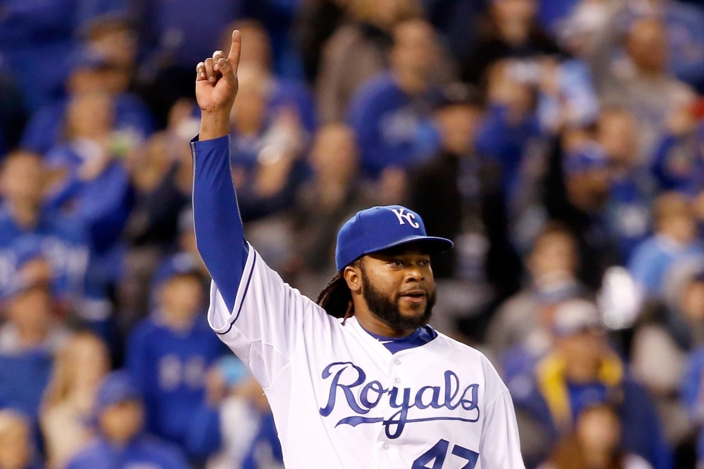 Johnny Cueto celebrates. Photo: AFP