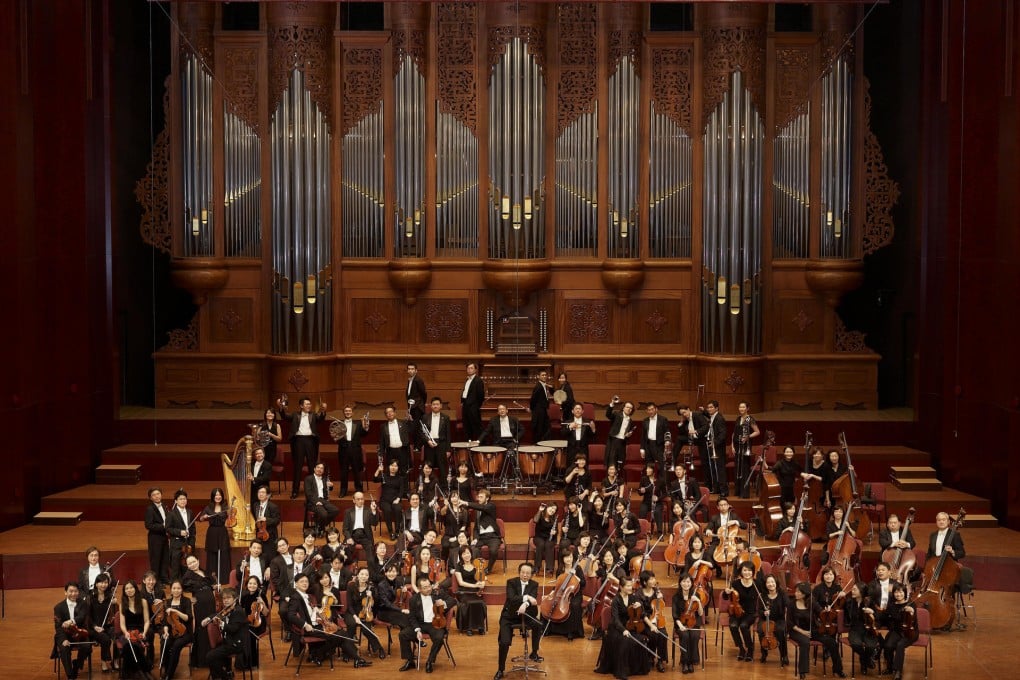 The Taiwan Philharmonic Symphony Orchestra, comprising 80-plus members, at its home concert hall in Taipei.Photo: SCMP Pictures