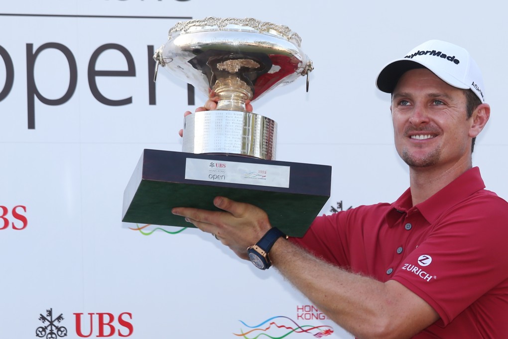 England's Justin Rose put his name on the winning trophy with his fine win at the UBS Hong Kong Open. Photo: K.Y. Cheng