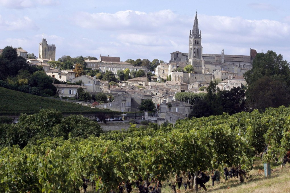 A French village in the Bordeaux wine growing region. Wine consumption per capita is only 5.8 litres in China, a fraction of the 50 litres consumed in France. Photo: AFP