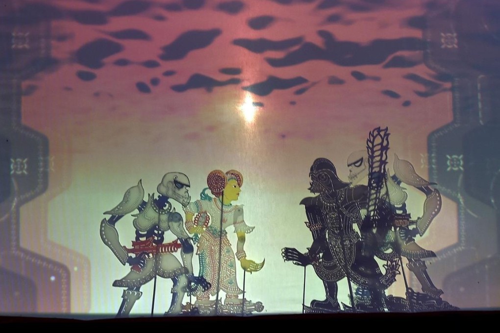 Traditional Malaysian shadow puppetry, known as wayang kulit, is employed to act out scenes fromStar Wars. Photo: AFP