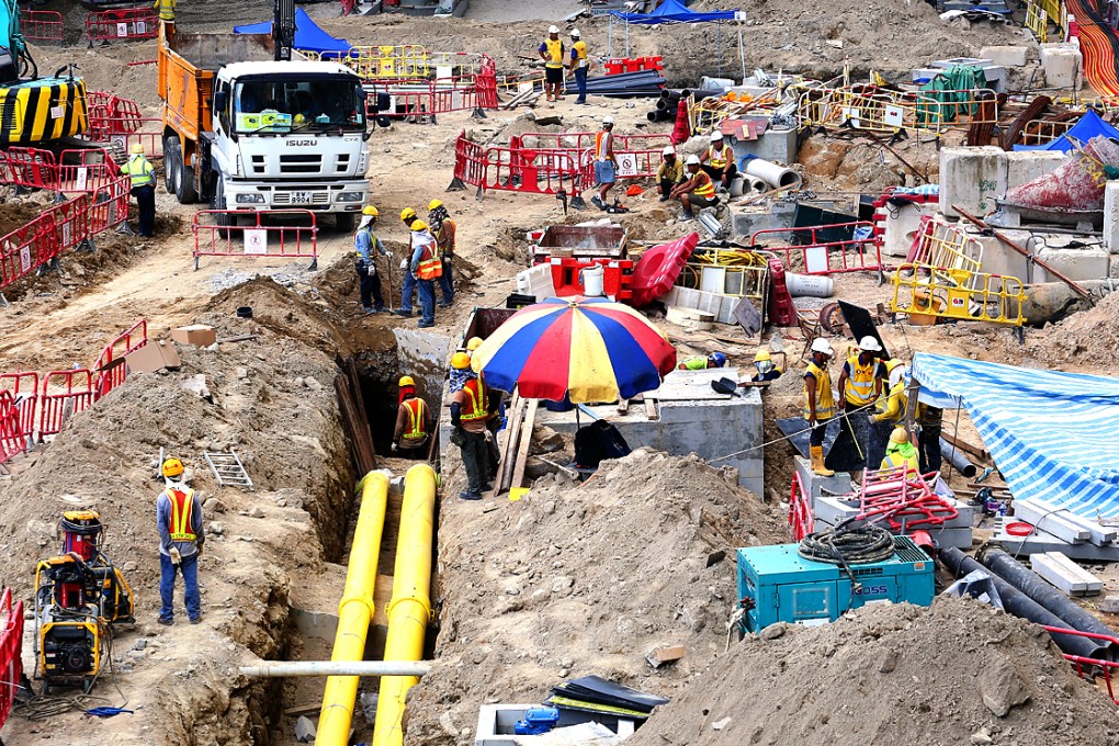 Construction workers were the biggest winners this year with a 5.9 per cent pay rise, and are expected to lead again with 5.1 per cent next year. Photo: Felix Wong