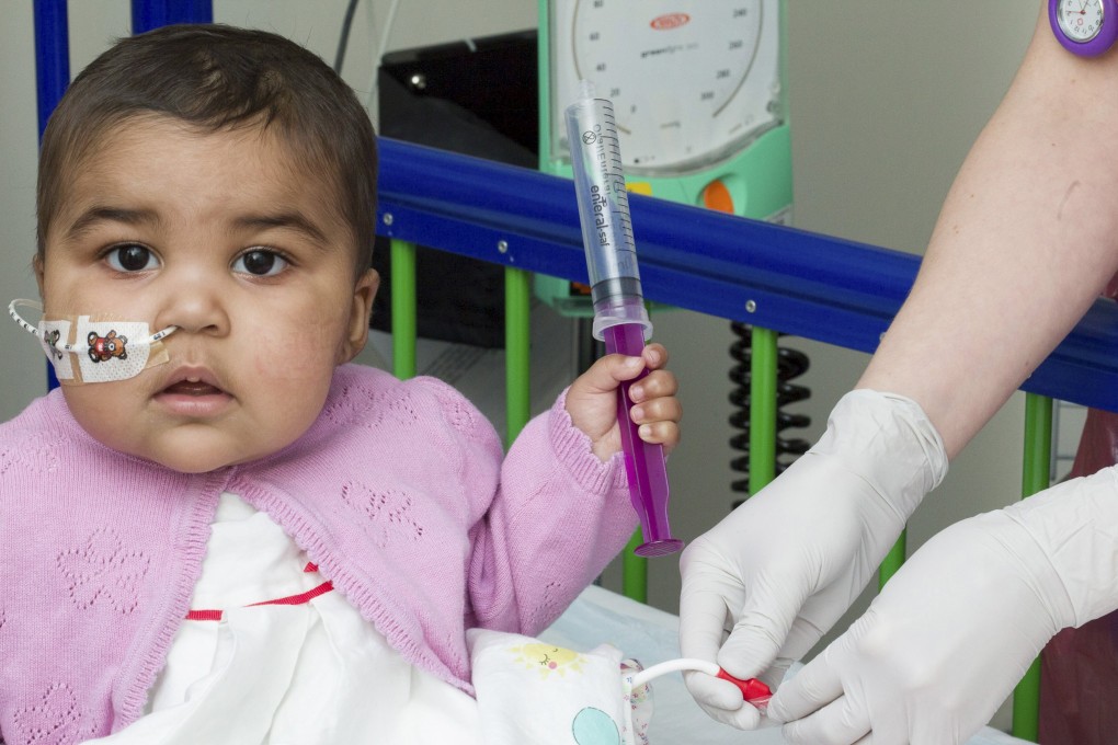 Baby Layla at Great Ormond Street Hospital. Photo: Reuters