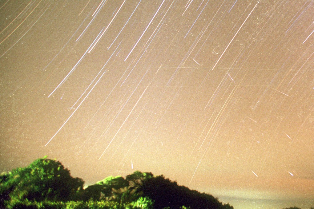 The Leonid meteor shower photographed over Thailand in 1999. Photo: AP