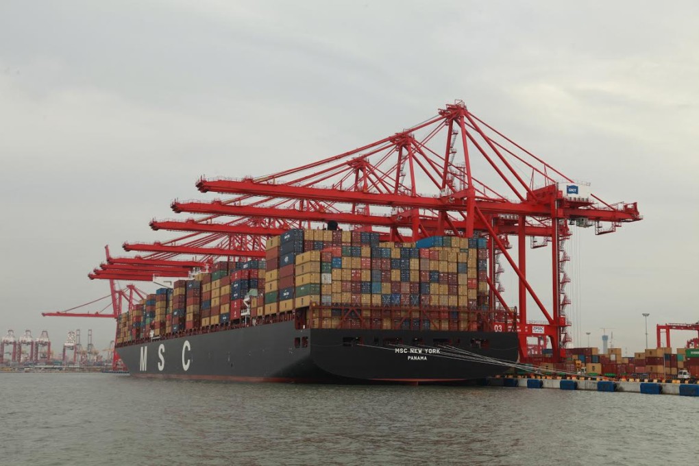 The Chinese-built South Terminal has made it possible for Colombo port to attract ultra-large container vessels, making it a regional hub. Photo: SCMP Pictures