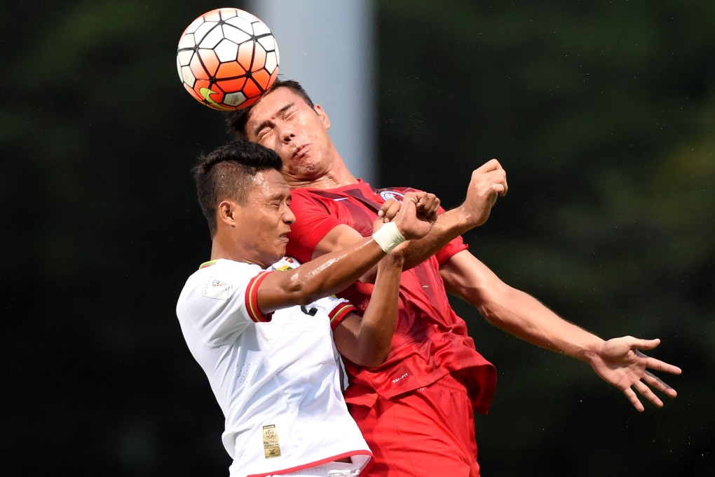 Hong Kong perform well in an international friendly against Myanmar at Mong Kok Stadium, beating the visitors 5-0. Photos: Xinhua