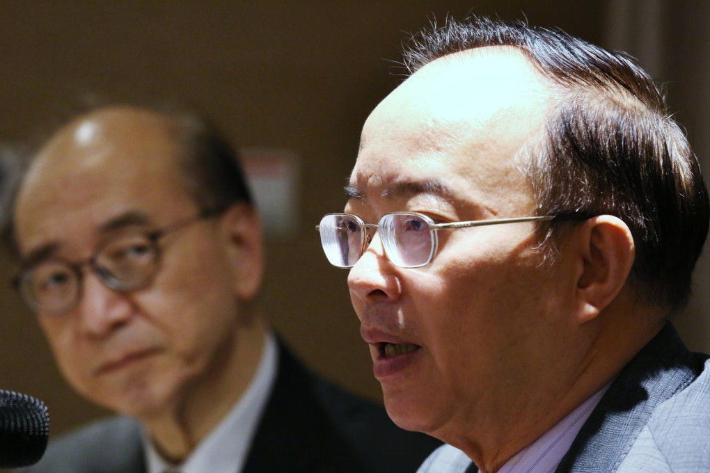 Ma Fung-kwok (right) and Wellington Fung. Photo: Nora Tam