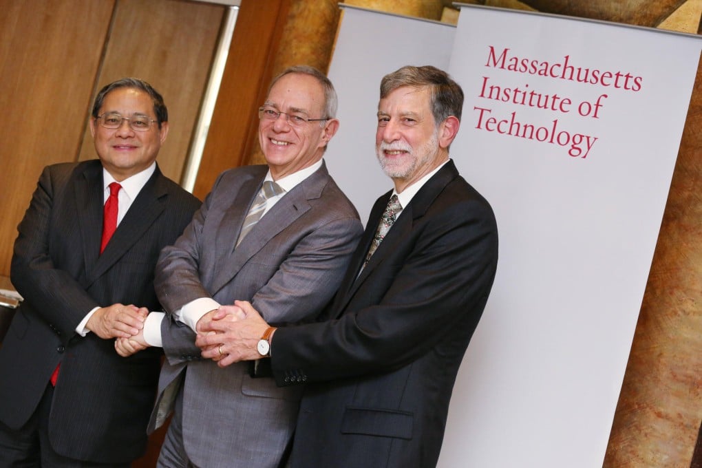 Dr Victor Fung, Rafael Reif and Charles Sodini. Photo: Nora Tam