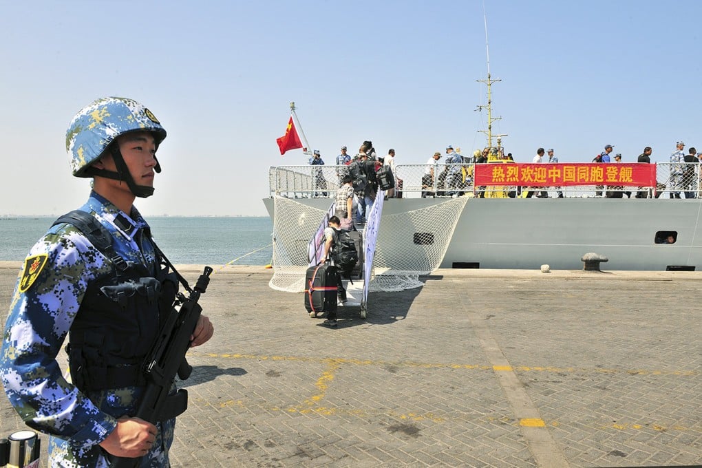 Chinese military ships are active in the area, including the use of a PLA naval vessel to evacuate civilians from nearby Yemen in March this year. Photo: Reuters