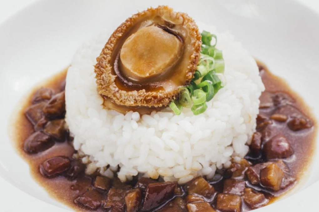 Abalone and pork gravy on rice at Tang2