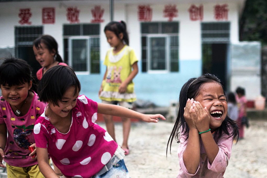 There are an estimated 61 million left-behind children in Guizhou. Photo: AFP
