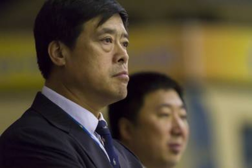 Chinese head coach Benyu Wang (left) and assistant coach Jiang Hu. Photo: SAIHA