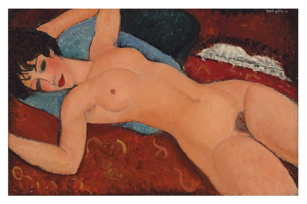 Amedeo Modigliani’s 1917 "Nu Couche (Reclining Nude)" Photo: Christie's