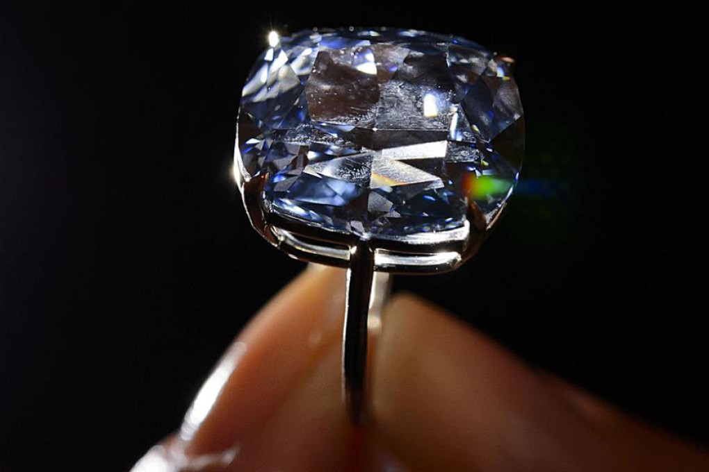 The 12.03 carat “Blue Moon Diamond” now has a new Hong Kong-based owner - and a new name. Photo: AFP