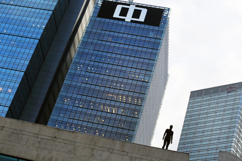 A 'Naked Man' sculpture on the City Hall rooftop in Hong Kong. Some Hongkongers have mistaken the art installation for suicide attempts. Photo: Felix Wong