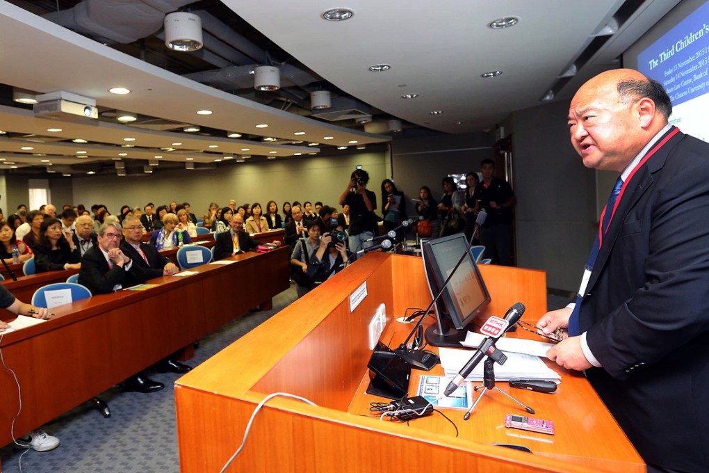 Geoffrey Ma addresses the forum. Photo: David Wong