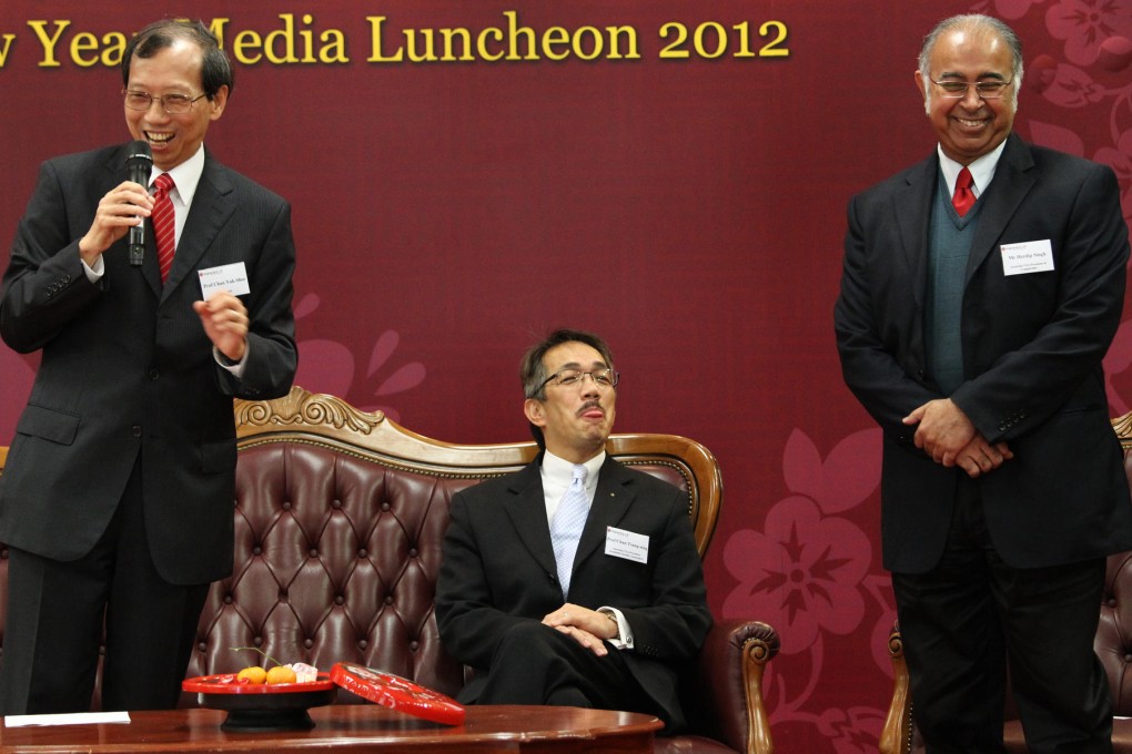 Herdip Singh (right), the university's former associate vice-president.