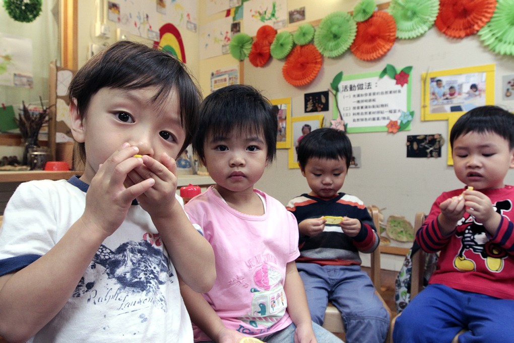 Parents spend a lot of money on kindergarten education. Photo: Bruce Yan