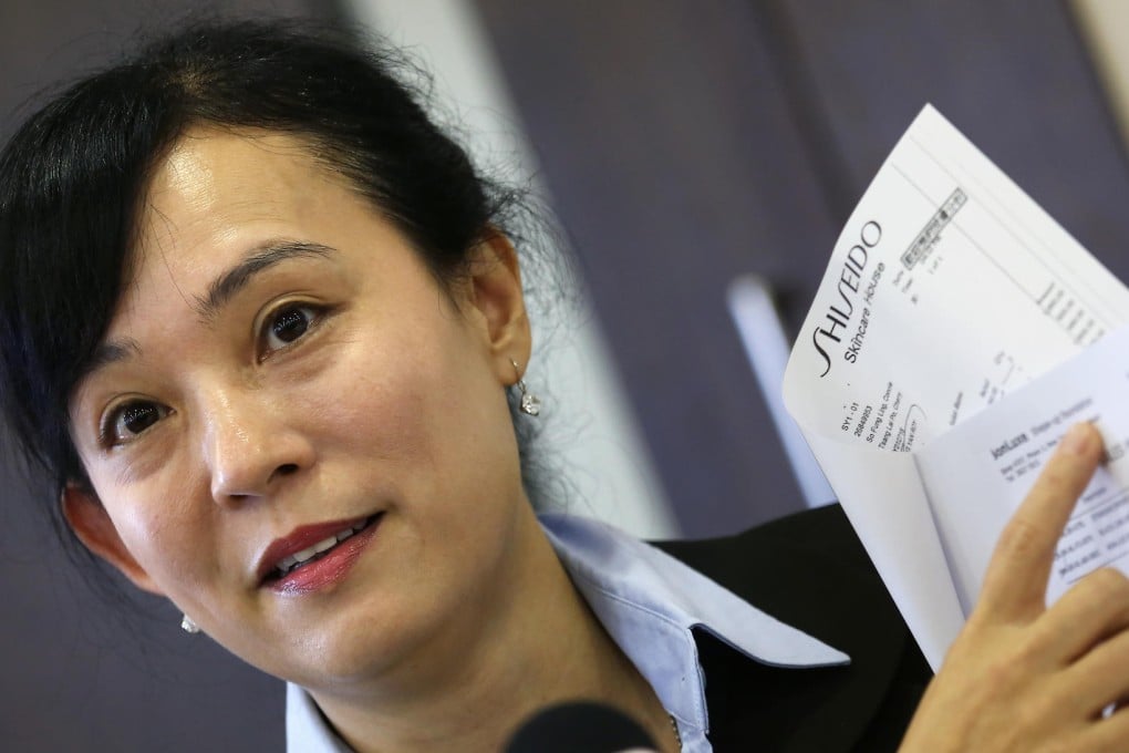 Mary Jean Reimer reveals the receipts.Photo: Jonathan Wong