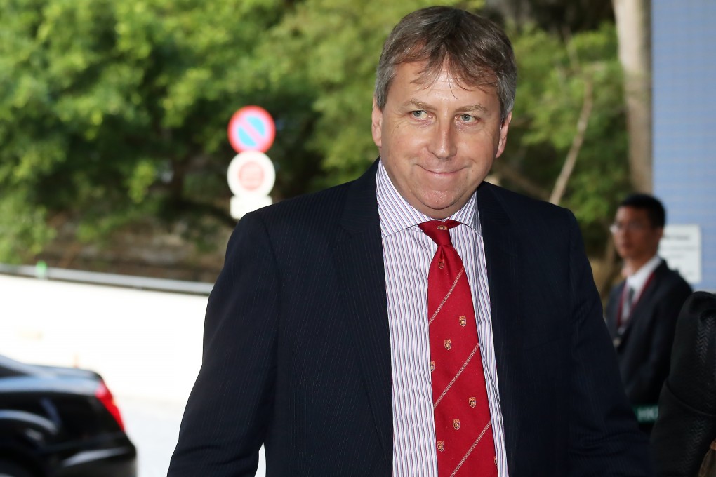 University of Hong Kong President Peter Mathieson attends the HKU Council special meeting at the Sassoon Road Campus in Pok Fu Lam last Thursday. Photo: K. Y. Cheng