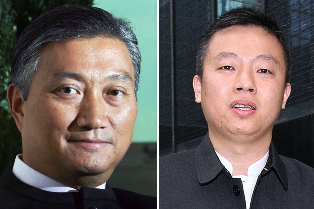 Marco Ma Yat-chiu (right) is one of the eight "independents" who failed to declare his ties with the Kowloon Federation of Associations, which has the likes of Basic Law Committee vice-chairwoman Elsie Leung Oi-sie as an honorary president, while Positive Synergy chairman Bunny Chan Chung-bun (left) denies the group is close to Beijing. Photos: K.Y. Cheng, May Tse