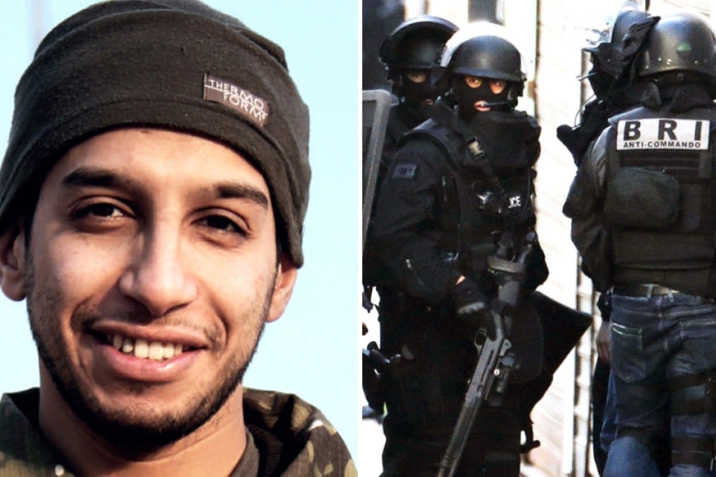 Abdelhamid Abaaoud (left) was killed in the police raid (right) on Wednesday in Saint Denis. Photos: AFP, Reuters