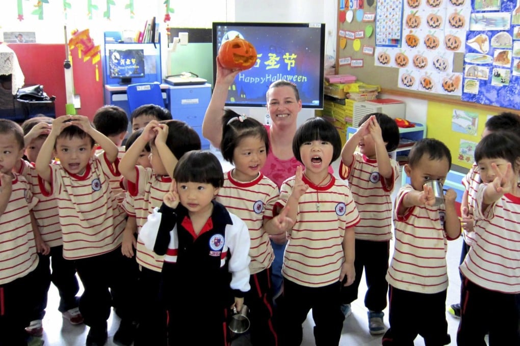 A preschool class at Huamei International School.