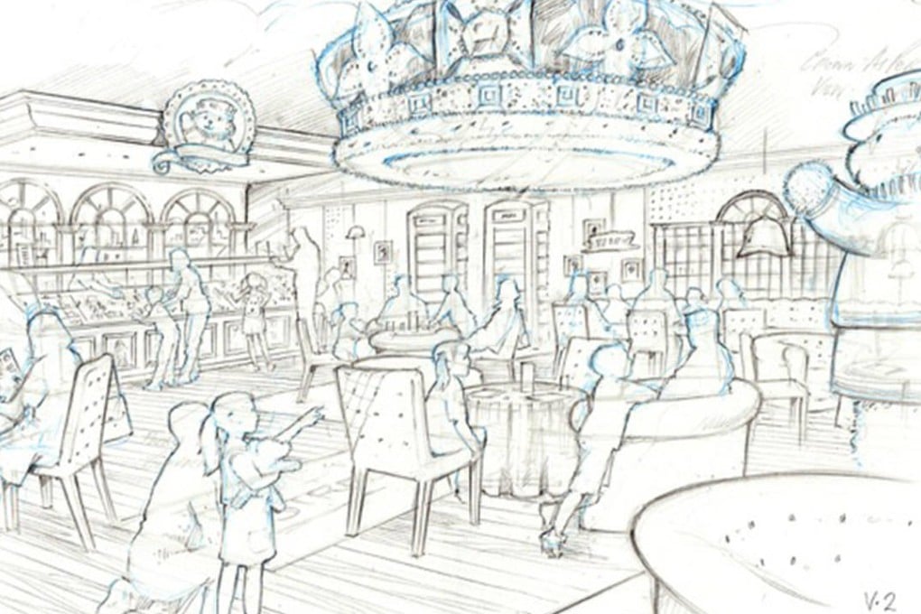 An artist's impression of the Great British Teddy Bear Café