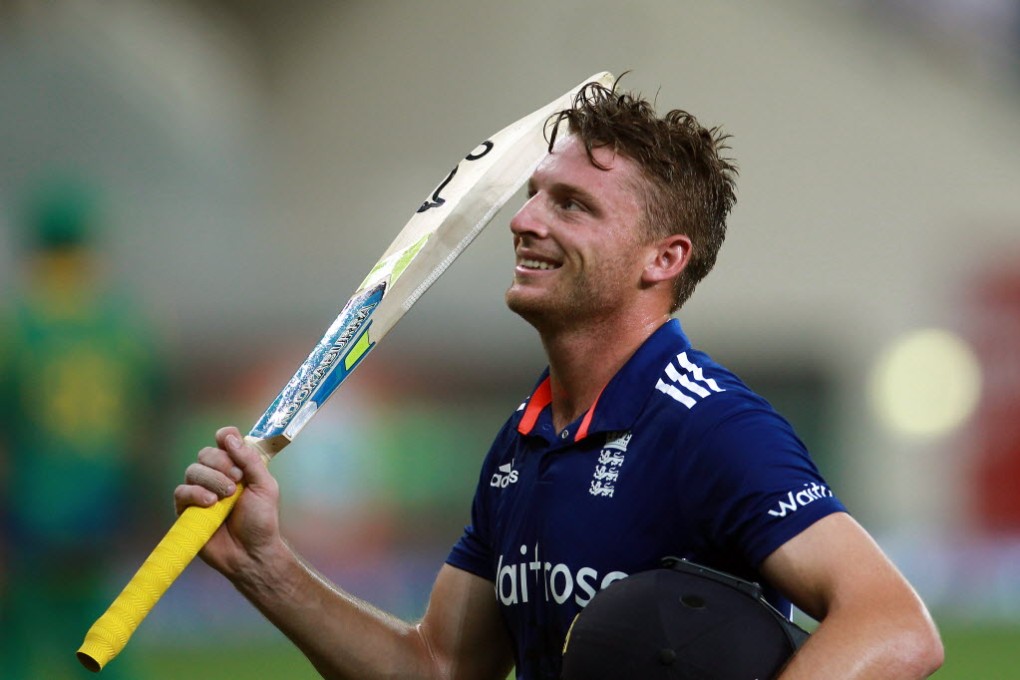 England batsman Jos Buttler hit a blazing 116 not out from 52 balls. Photo: AP